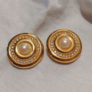 Vintage SAL Swarovski Clip Earrings